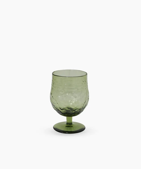 Serena Green Wine Goblet ~ Set of 4