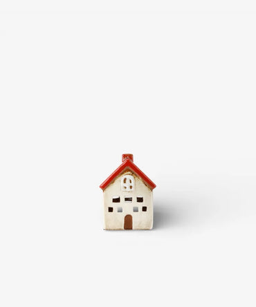 Alsace Tea Light Villa Red White