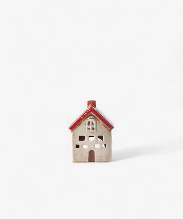 Alsace Tea Light Villa Red White