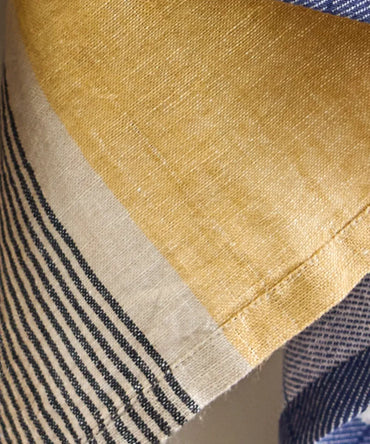 Atelier Stripes Tea towel Mustard