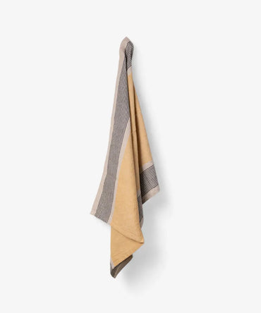 Atelier Stripes Tea towel Mustard