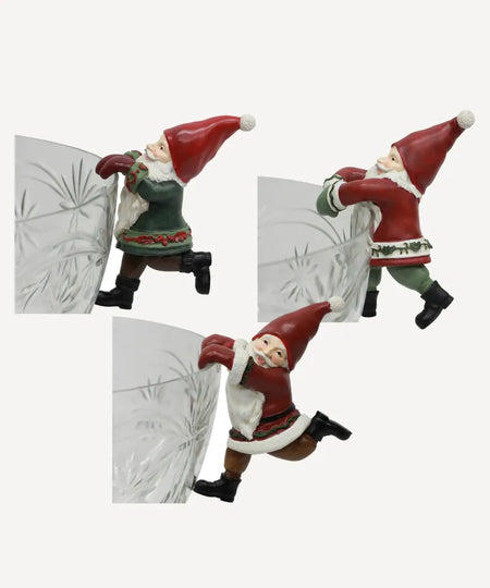 Vintage Pot Hanging Santas