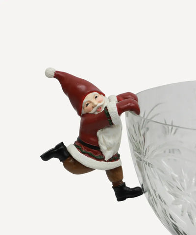 Vintage Pot Hanging Santas