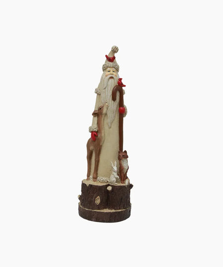 Tall Santa with Forest Animals