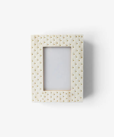 Pearl Dot Photo Frame 4x6"
