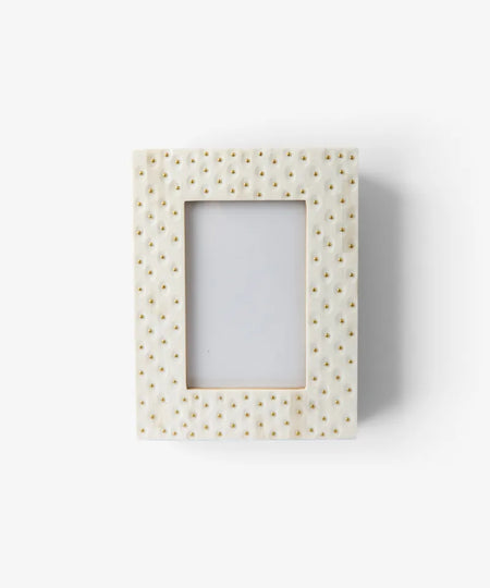 Pearl Dot Photo Frame 4x6"