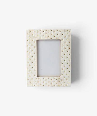 Pearl Dot Photo Frame 4x6"