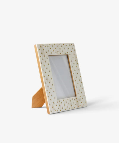 Pearl Dot Photo Frame 4x6"