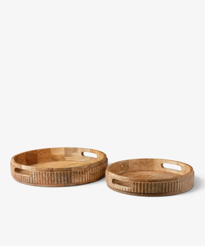 Heartwood Round Tray (Set2)