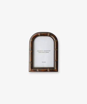 Bamboo Round Top Photo Frame 4x6