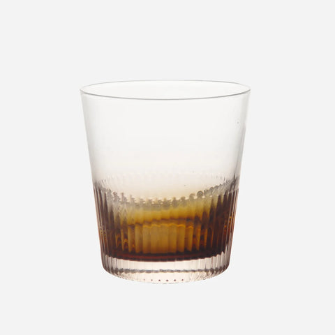 Ambretta Ridged Whiskey Glasses ~ Set of 4