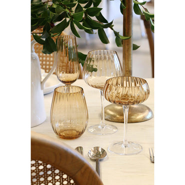 Casablanca Flute Glasses ~ Set of 4