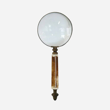 Magnifying Glass with Bone Handle & Acorn