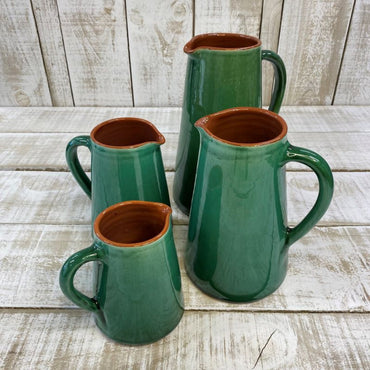 Spanish Terracotta Jug ~ 1000ml GREEN