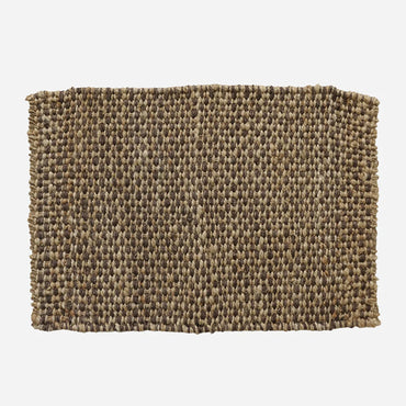 100% Jute Aubergine & Natural Door Mat 900L x 600W