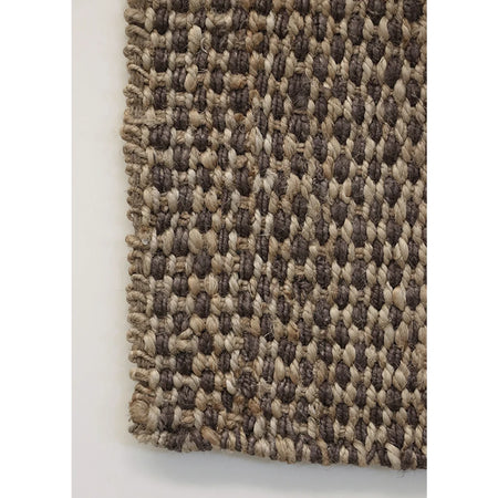 100% Jute Aubergine & Natural Door Mat 900L x 600W