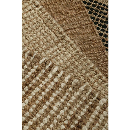 100% Natural & White Jute Doormat 60x90