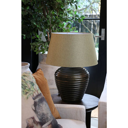 Haveli Lamp Base in Antique Brass Finish