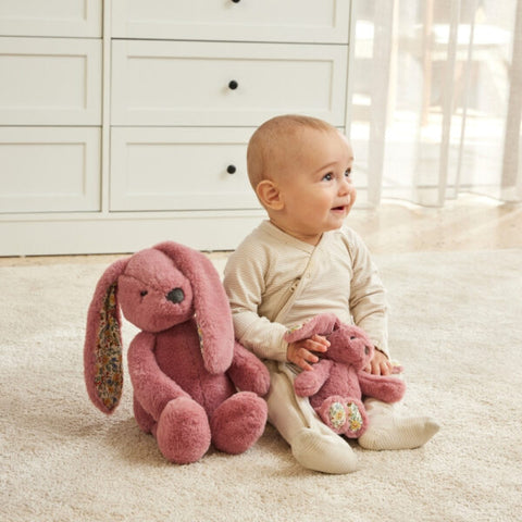 Jiggle & Giggle Floral Raspberry Bunny ~ Medium