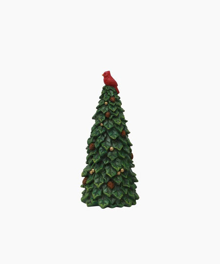 French Country Collections Tree with Pinecones & Bird