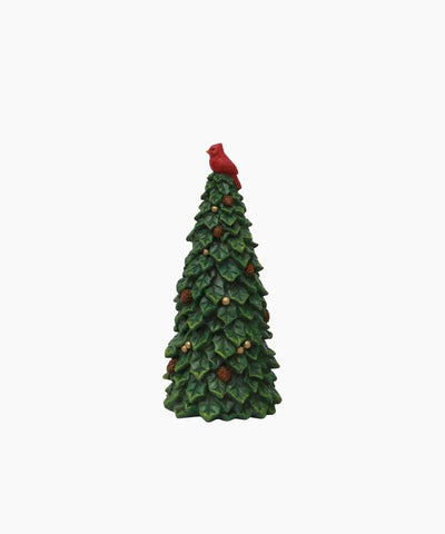 French Country Collections Tree with Pinecones & Bird