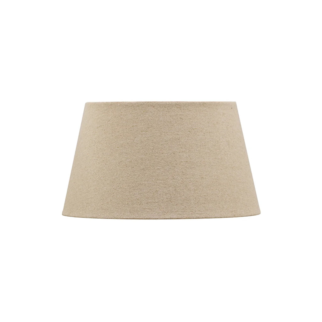 Raw Linen Tapered Drum Lampshade ~ 31cm
