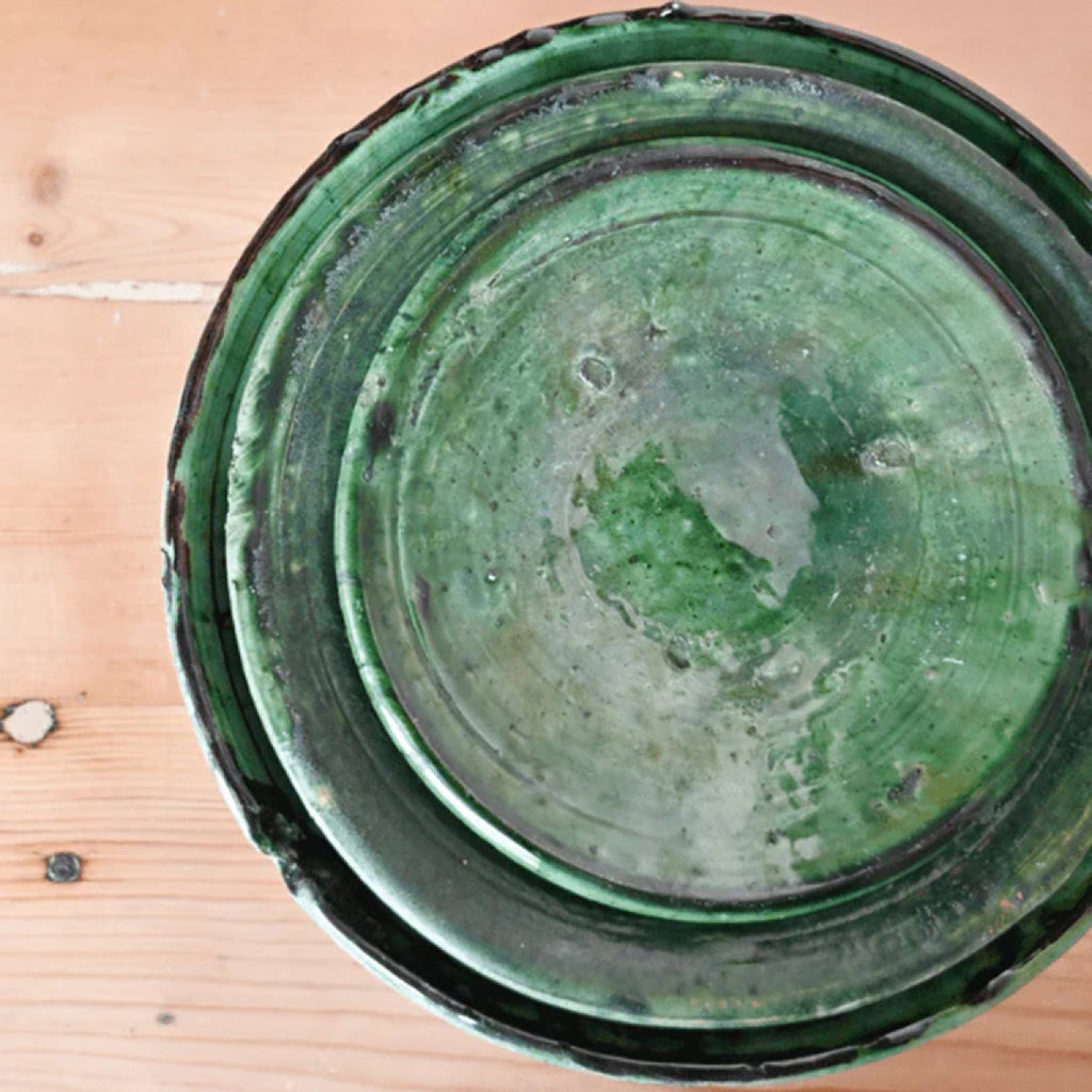 Tamegroute Plate ~ 27cm GREEN