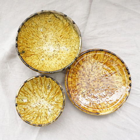 Tamegroute Plate ~ 20cm GOLD