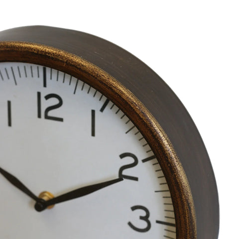 Iron Clock in Antique Brass FinishIron Clock in Antique Brass Finish