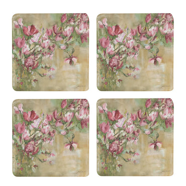 Magnolia Limone Coaster Set ~ 4 Pieces