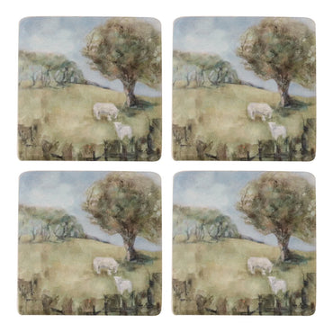 CORNWALL PARK COASTER SETS (2 SETS OF 4 PIECES)