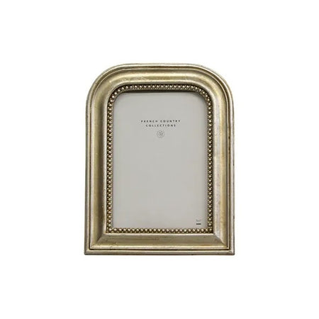 French Country Beaded Arch Photo Frame Silver 5x7"