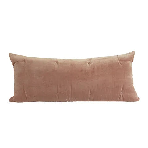 French Country VELVET LODGE CUSHION OLD ROSE