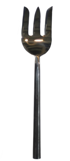 French Country Black Handle Serving Fork Medium