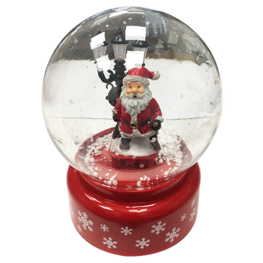 Red Blowing Snow Globe Lamp