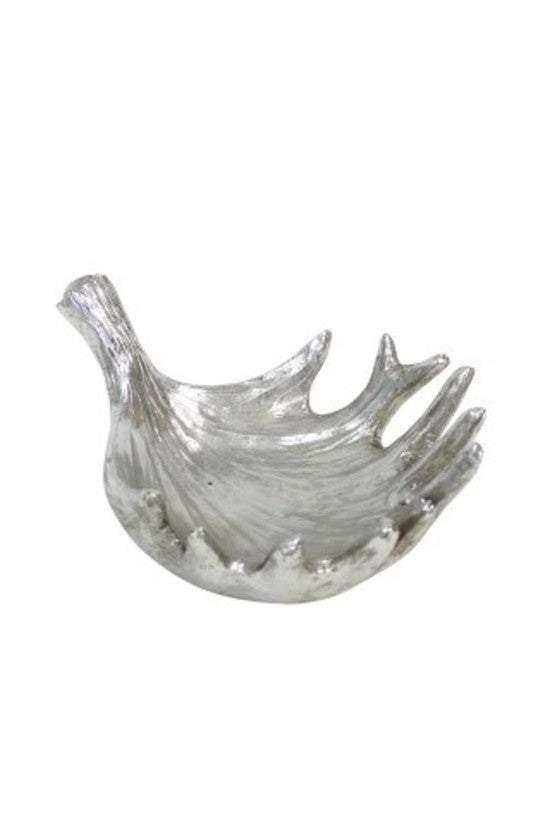 Silver Resin Antler Dish - Small