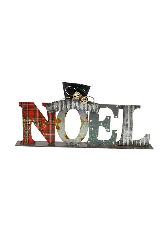 Rustic Metal Noel Sign