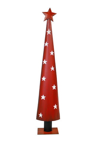 Red Stars Metal Tree - Large