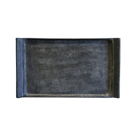 Marseille Med Forged Iron Tray in Dark Raw Pewter Finish